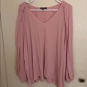 Pink Blush Slit long sleeve